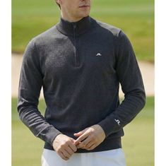J.LINDEBERG Kian Zipped Sweater GMKW11148-W015 남성 키안 지퍼 스웨터 썸네일 1