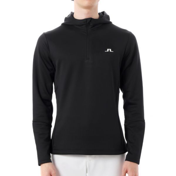 J.LINDEBERG AERIAL QUARTER ZIP HOOD GMJS11963-9999 남성 애리얼 쿼터 짚 후드 - J.Lindeberg