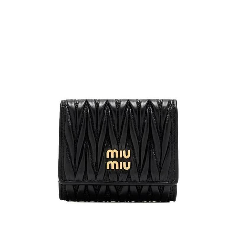 [국내배송] 미우미우 스몰 마테라쎄 나파 가죽 지갑 5MH058 AFPP F0002 - Miu Miu