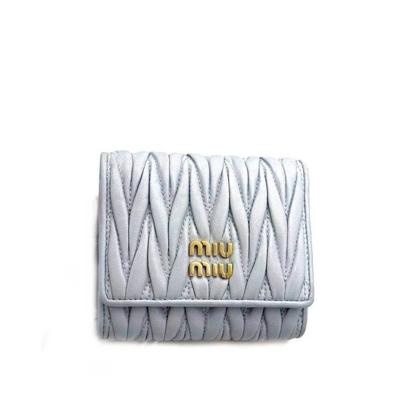[국내배송] 미우미우 스몰 마테라쎄 나파 가죽 지갑 5MH058 AFPP F0164 - Miu Miu