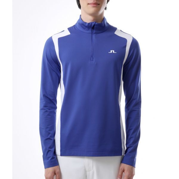 J.LINDEBERG Lukas Quarter Zip Mid Layer GMJS12062-O356 남성 루카스 쿼터 집업 미드레이어 - J.Lindeberg