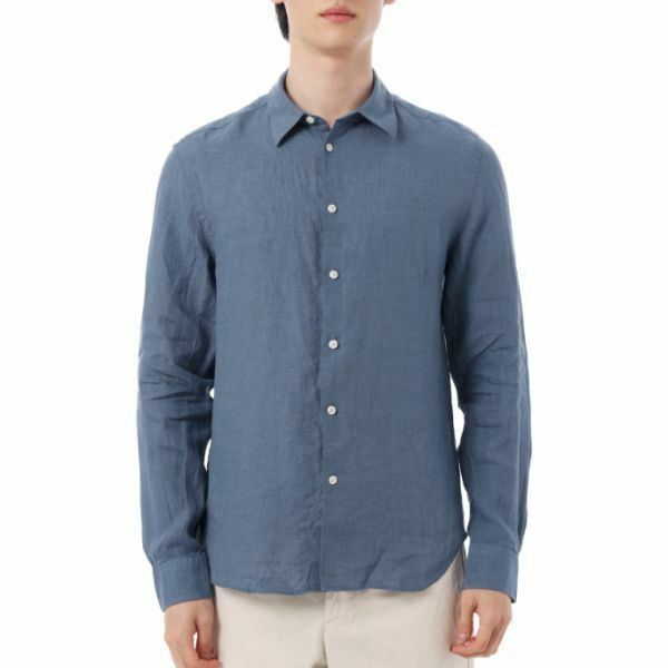 J.LINDEBERG Slim LS Linen Melange Shirt FMST12828-O539 남성 슬림 긴팔 린넨 멜란지 셔츠 - J.Lindeberg