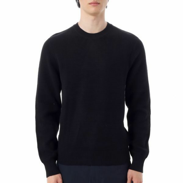 J.LINDEBERG Oliver Structured Sweater FMKW12666-9999 남성 올리버 스트럭처 코튼 스웨터 - J.Lindeberg