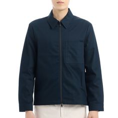 J.LINDEBERG Julius Cotton Twill Overshirt FMTA12965-6855 남성 줄리스 코튼 트윌 오버셔츠 썸네일 1