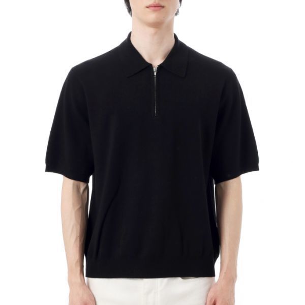 J.LINDEBERG Tyler Quarter Zip Knit Polo FMKW12669-9999 남성 타일러 쿼터 집업 니트 폴로 - J.Lindeberg