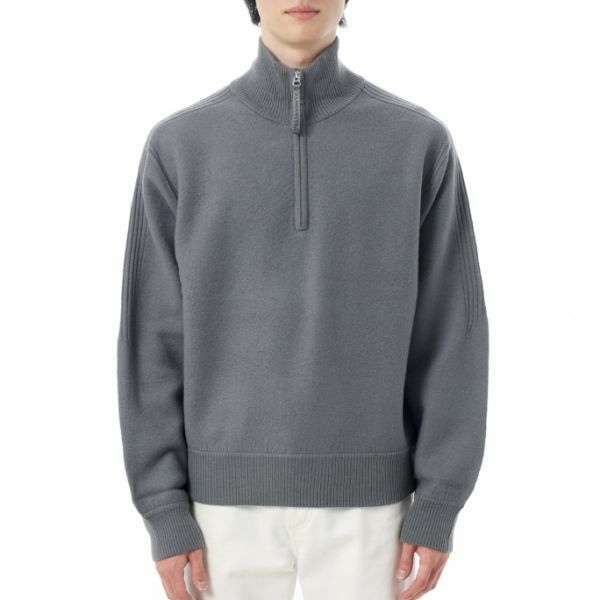 J.LINDEBERG Bon Boiled Wool Quarter Zip FMKW12668-U254 남성 본 보일드 울 쿼터 집업 - J.Lindeberg