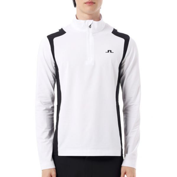 J.LINDEBERG Lukas Quarter Zip Mid Layer GMJS12062-0000 남성 루카스 쿼터 집업 미드레이어 - J.Lindeberg