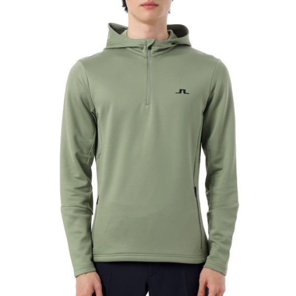 J.LINDEBERG Aerial Quarter Zip Hood GMJS11963-M311 남성 애리얼 쿼터 짚 후드 - J.Lindeberg