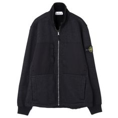 STONE ISLAND 67256 Plated Terry Fleece Track Top_Comfort Fit 791567256 V0029 플레이티드 테리 플리스 트랙 탑_컴포트핏 썸네일 1