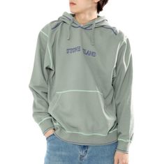 STONE ISLAND 60678 Brushed Cotton Fleece Hooded Sweatshirt_Oversized Fit 791560678 V0055 브러쉬드 코튼 플리스 후드티_오버사이즈핏 썸네일 1