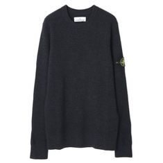 STONE ISLAND 553C2 Full-Rib Wool Crewneck Knit_Regular Fit 7915553C2 V0M65 풀-립 울 크루넥 니트_레귤러핏 썸네일 1