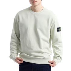 STONE ISLAND 63051 Cotton Fleece Crewneck Sweatshirt_Regular Fit 801563051 V0051 코튼 플리스 맨투맨_레귤러핏 썸네일 1