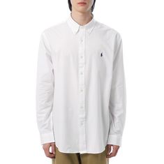 POLO RALPHLAUREN 포니로고 자수 스트레치 포플린 셔츠 710867364002 썸네일 1