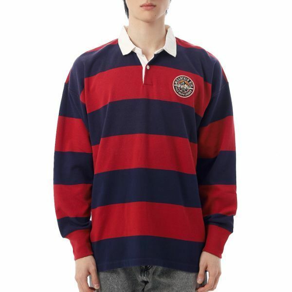POLO RALPHLAUREN 빈티지 핏 스트라이프 저지 럭비 폴로 셔츠 710950773001 - Polo Ralph Lauren