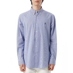 POLO RALPHLAUREN 포니로고 자수 스트라이프 셔츠 710928255007 썸네일 1