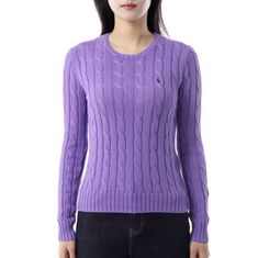 POLO RALPHLAUREN 포니로고 자수 케이블 니트 211891640028 썸네일 1