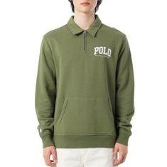 POLO RALPHLAUREN 레귤러 핏 하프 짚 스웨트셔츠710967732003 썸네일 1