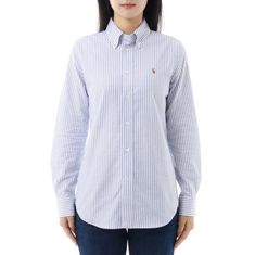 POLO RALPHLAUREN 슬림핏 옥스포드 셔츠 211941508001 썸네일 1
