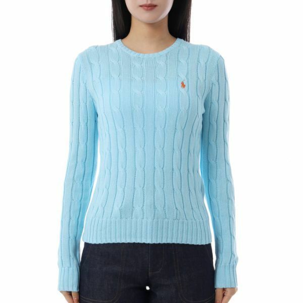 POLO RALPHLAUREN 포니로고 자수 피마코튼 케이블 니트 211971869018 - Polo Ralph Lauren