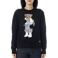 POLO RALPHLAUREN 폴로 베어 코튼 크루넥 스웨터 211972112001 썸네일 1