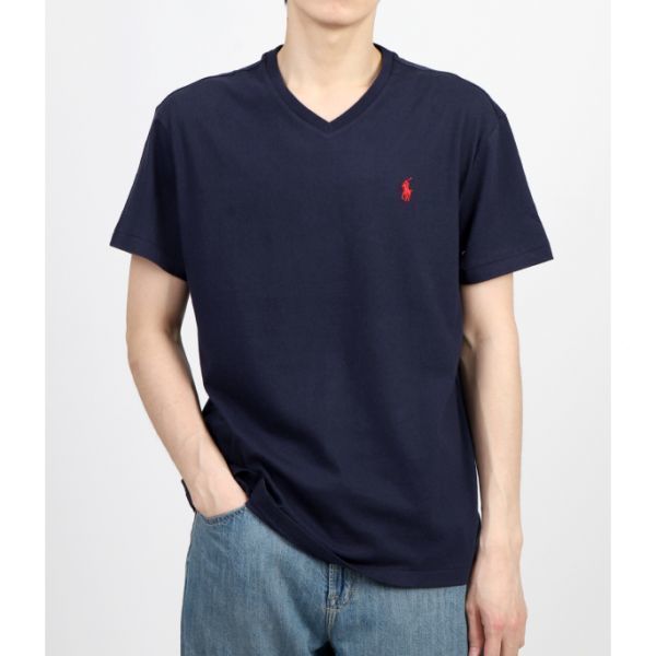 POLO RALPHLAUREN 클래식핏 저지 V넥 티셔츠 710708261004 - Polo Ralph Lauren