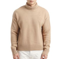 AMI 아미 드 꾀흐 엠보싱 퍼널 넥 스웨터 UKS444 KN0028 264 썸네일 1