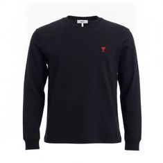 AMI 26SS 아미 드 꾀흐 롱 슬리브 티셔츠 BFUTS235 724 001 썸네일 1