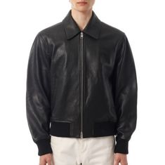 AMI 26SS 램스킨 지퍼 자켓 HJK850 LH0044 001 썸네일 1