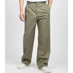 LOEWE Pleated trousers in cotton H526Y04WEB 4430 코튼 플리츠 트라우저 썸네일 1