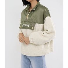 CELINE JACKET IN CASHMERE SHEARLING 2W818536S 03GK 캐시미어 시어링 자켓 썸네일 1