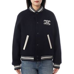 CELINE TEDDY JACKET IN WOOL FELT RV0X4814E 07MR 울 펠트 테디 자켓 썸네일 1