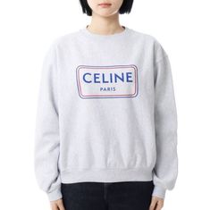 CELINE 26SS LOOSE SWEATSHIRT IN COTTON FLEECE RY0SE1233 GGY6 코튼 플리스 루즈 스웨트셔츠 썸네일 1