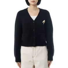 CELINE 26SS CARDIGAN IN CASHMERE AND SILK RY0KM0899 38NO 캐시미어 & 실크 가디건 썸네일 1