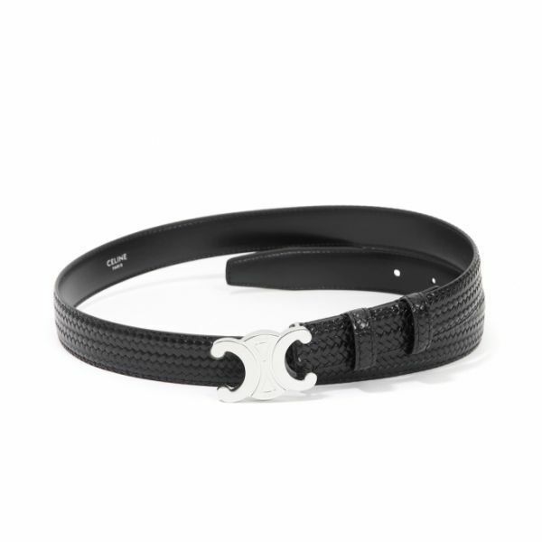 CELINE MEDIUM TRIOMPHE BELT IN BRAIDED EFFECT TORYONG 45AKA3ARV 38SI 브레이디드 이펙트 토뤼옹 미디엄 트리옹프 벨트 - Celine