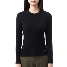 ARC`TERYX 사토로 메리노 울 크루 우먼 ATPSW08474/BLK SATORO MERINO WOOL CREW W 썸네일 1