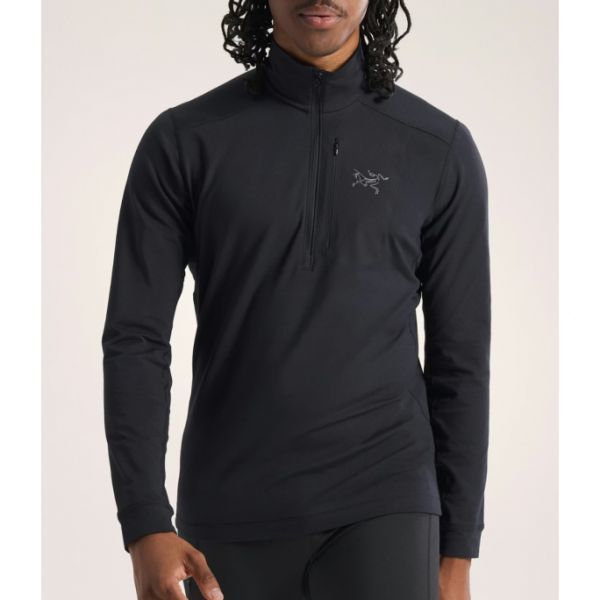 ARC`TERYX 26SS 로 LT 짚 넥 맨 ATQSM09425/BLK RHO ZIP NECK M - Arcteryx
