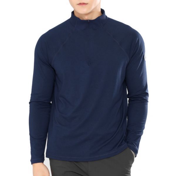 G/FORE LUXE QUARTER ZIP SLIM FIT MID LAYER G4MA23K123-TWILIGHT 남성 럭스 쿼터 집 슬림핏 미드 레이어 - G/FORE