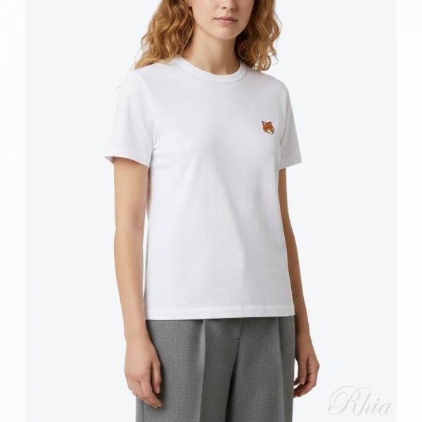 메종키츠네 26SS 폭스 헤드 레귤러 티셔츠 PW00113KJ7026 P100 - Maison Kitsune