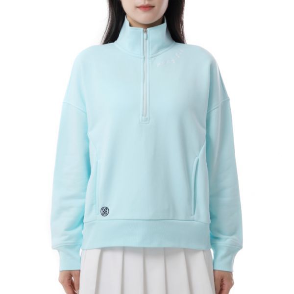 G/FORE PRAY FRENCH TERRY QRT ZIP BOXY PULLOVER GLM000028-DAYBREAK 여성 골프 투 프렌치 테리 쿼터 집 박시 풀오버 - G/FORE
