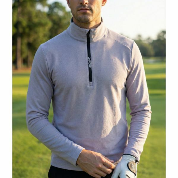 G/FORE MENS BRUSHED BACK TECH 1/4 ZIP PULLOVER GMM000001-LHGR 남성 브러쉬드 백 테크 쿼터 짚 풀오버 - G/FORE