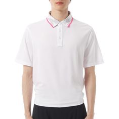 G/FORE 26SS CAMO COLLAR PERFORMANCE PIQUE POLO GMP000134-SNO 남성 카모 칼라 퍼포먼스 피케 폴로 썸네일 1
