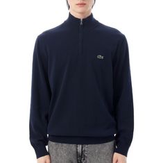 LACOSTE Classic Fit Zip Sweater AH1980-166 하프 집업 니트 썸네일 1