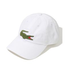 LACOSTE Unisex Adjustable Organic Cotton Twill Cap RK9871-001 오가닉 코튼 트윌 캡 썸네일 1