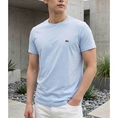 LACOSTE 26SS Crew Neck Pima Cotton Jersey T-shirt TH6709-J2G 크루 넥 피마 코튼 저지 티셔츠 썸네일 1