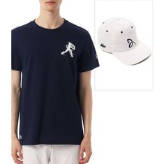 LACOSTE 26SS Novak T-shirt + Cap Set TH1044-525 노박 티셔츠+모자 세트 썸네일 1