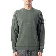 STONE ISLAND 66060 OLD Treatment Malfile Fleece Crewneck Sweatshirt_Regular Fit 801566060 V0159 올드 이펙트 말필레 플리스 크루넥 맨투맨_레귤러핏 썸네일 1