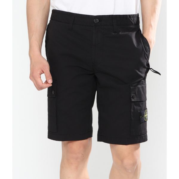 STONE ISLAND L1110 SUPIMA® Cotton Twill Stretch-TC Cargo Bermuda Shorts_Slim Fit 8015L1110 A0029 수피마® 코튼 트윌 스트레치-TC 카고 버뮤다 쇼츠_슬림핏 - Stone Island