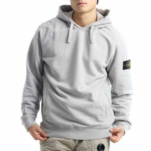 STONE ISLAND 60820 Brushed Cotton Fleece Hooded Sweat Shirt 811560820 V0060 브러쉬드 코튼 플리스 후드 스웨트셔츠 - Stone Island