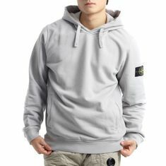 STONE ISLAND 60820 Brushed Cotton Fleece Hooded Sweat Shirt 811560820 V0060 브러쉬드 코튼 플리스 후드 스웨트셔츠 썸네일 1