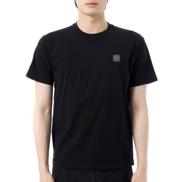 STONE ISLAND 2100237 Organic Cotton Jersey 'FISSATO' Effect T-Shirt_Slim Fit K1S15 S0057 V0029 오가닉 코튼 저지 ‘FISSATO’ 이펙트 반팔 티셔츠_슬림 핏 - Stone Island